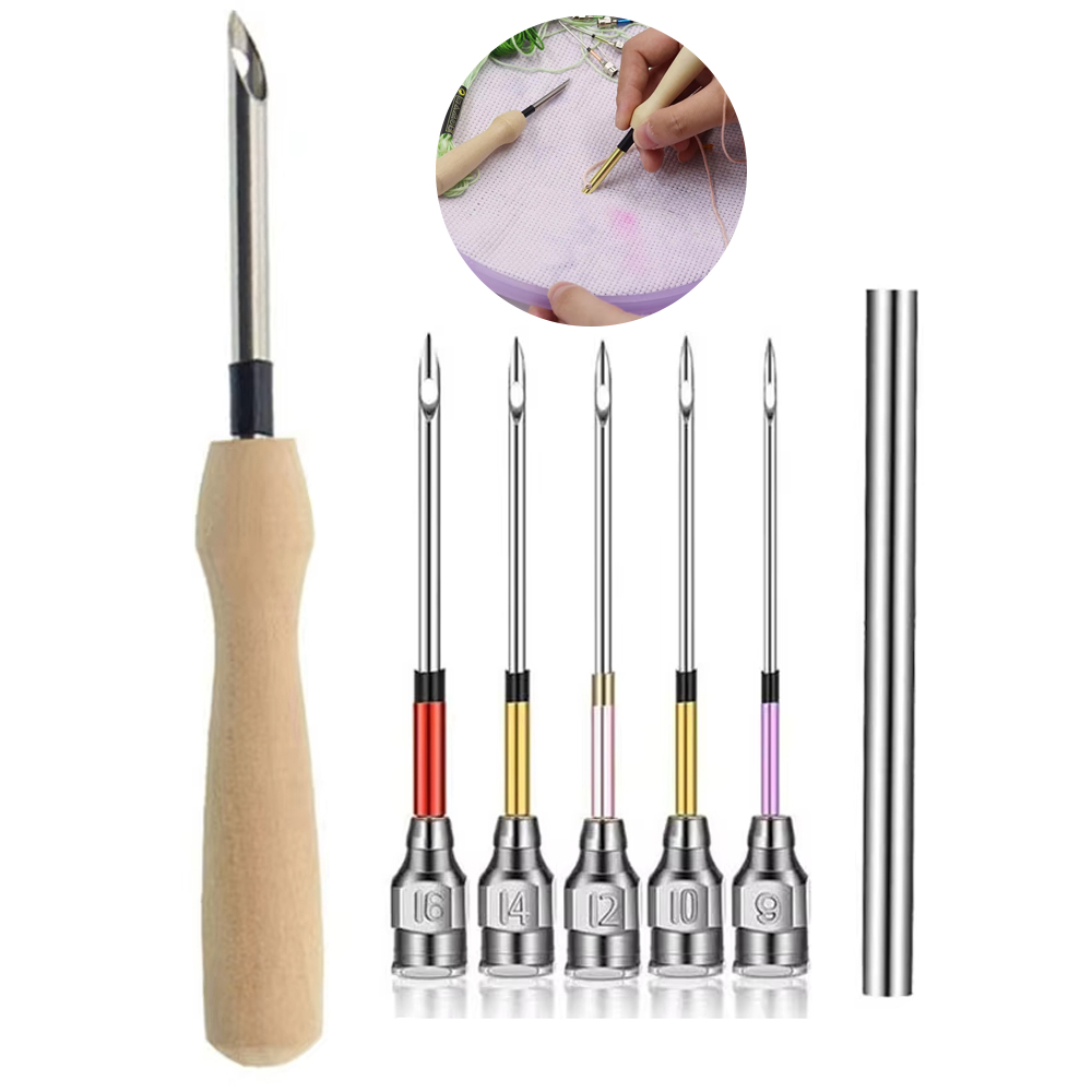 Punch Needle Kit - 1 set kit di strumenti per