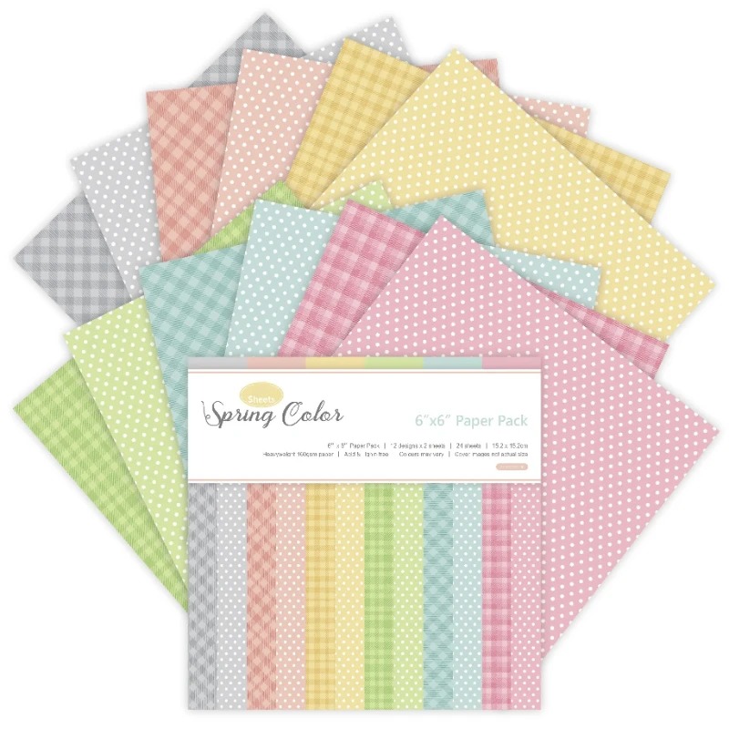 Art Craft Background - 12 fogli di blocchi di carta