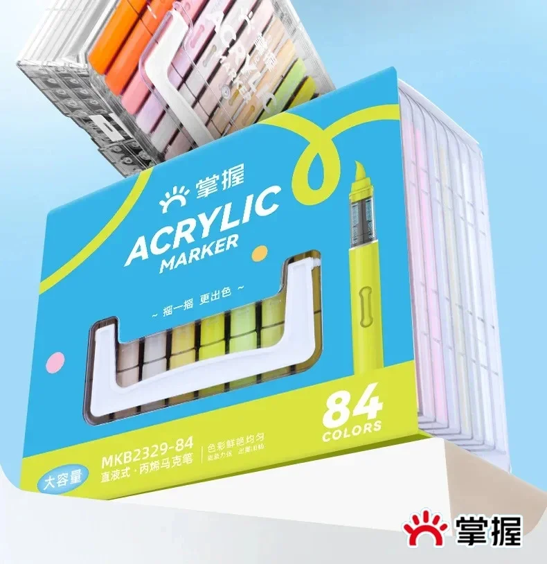 Art Craft Stationery - 84/12 colori Pennarello acrilico liquido diretto