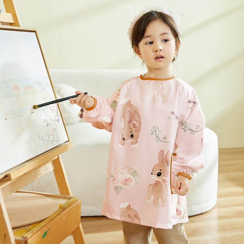 Art Craft Preschool - Grembiule Impermeabile per Bambini a Maniche