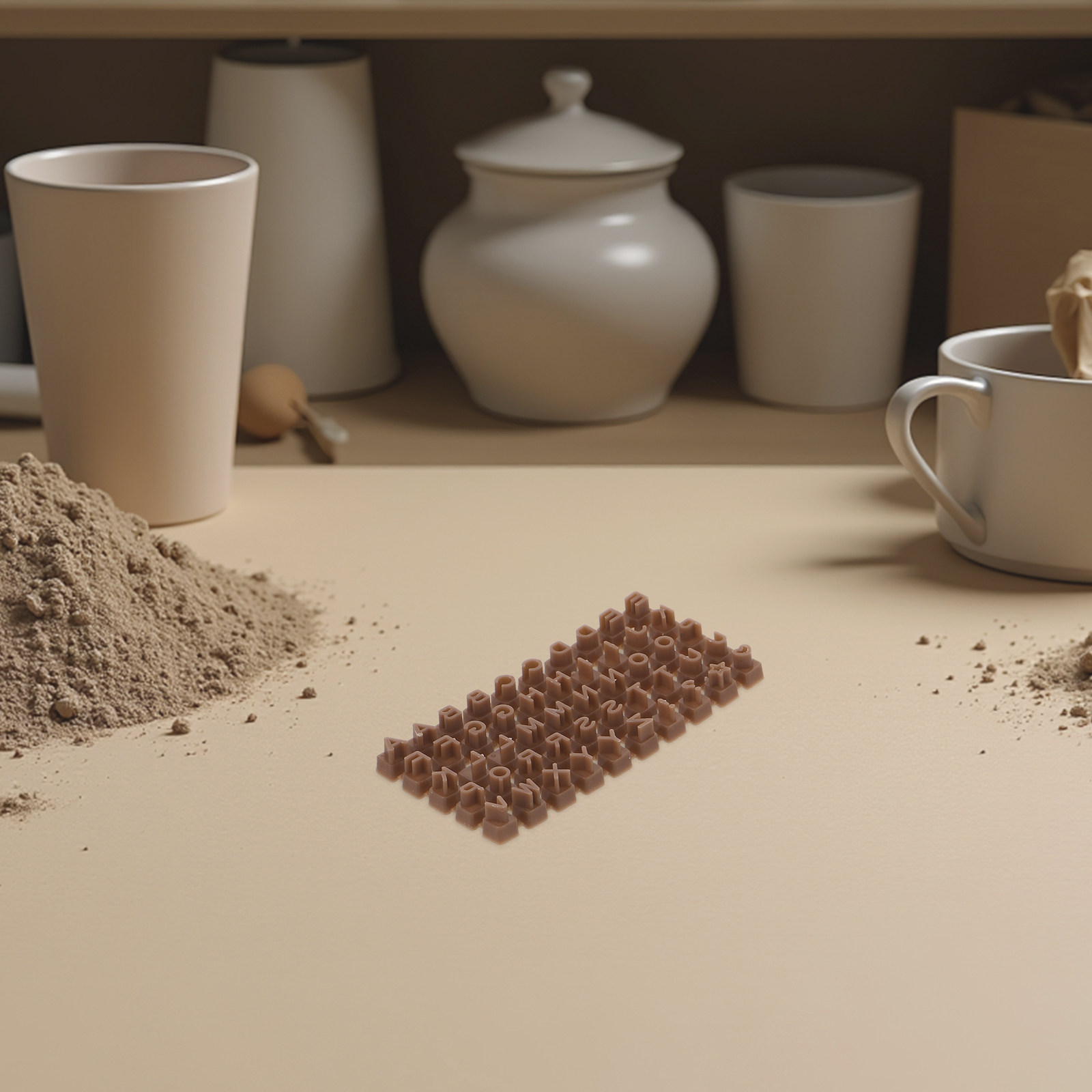 Air Dry Clay - 2 Set di Timbri per Lettere