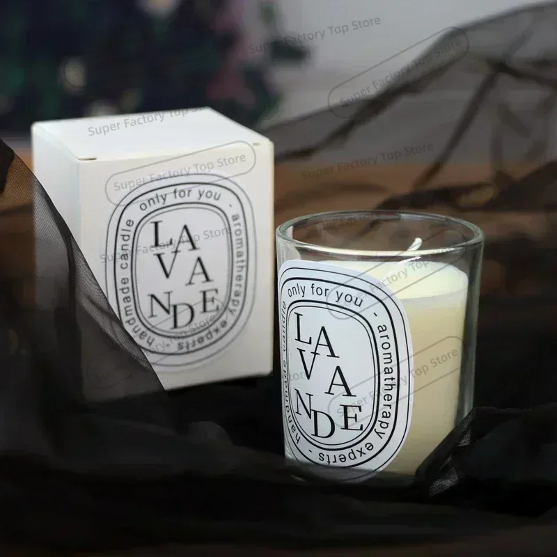 Soy Candle Fragrance Oil - Candela Profumata Romantica Trasparente, Regalo con