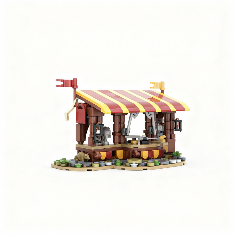 Art Craft Christmas Ideas - 367 pezzi MOC Castello Armato Modello