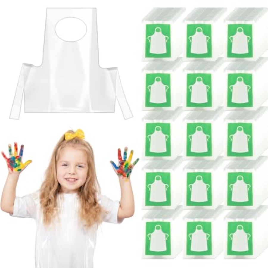 Art Craft Toddler - Grembiuli monouso HKACSTHI in plastica per