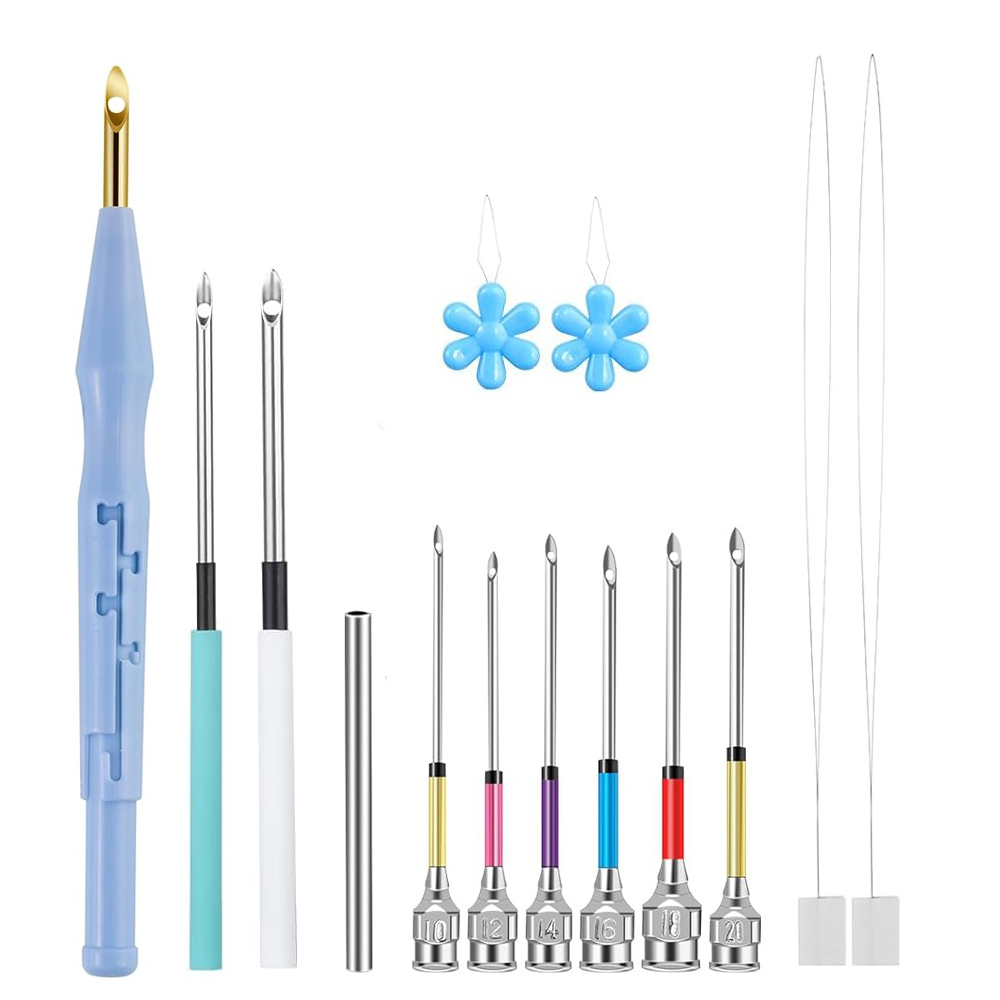 Punch Needle Kit - 14PCS Set di aghi per punzonatura