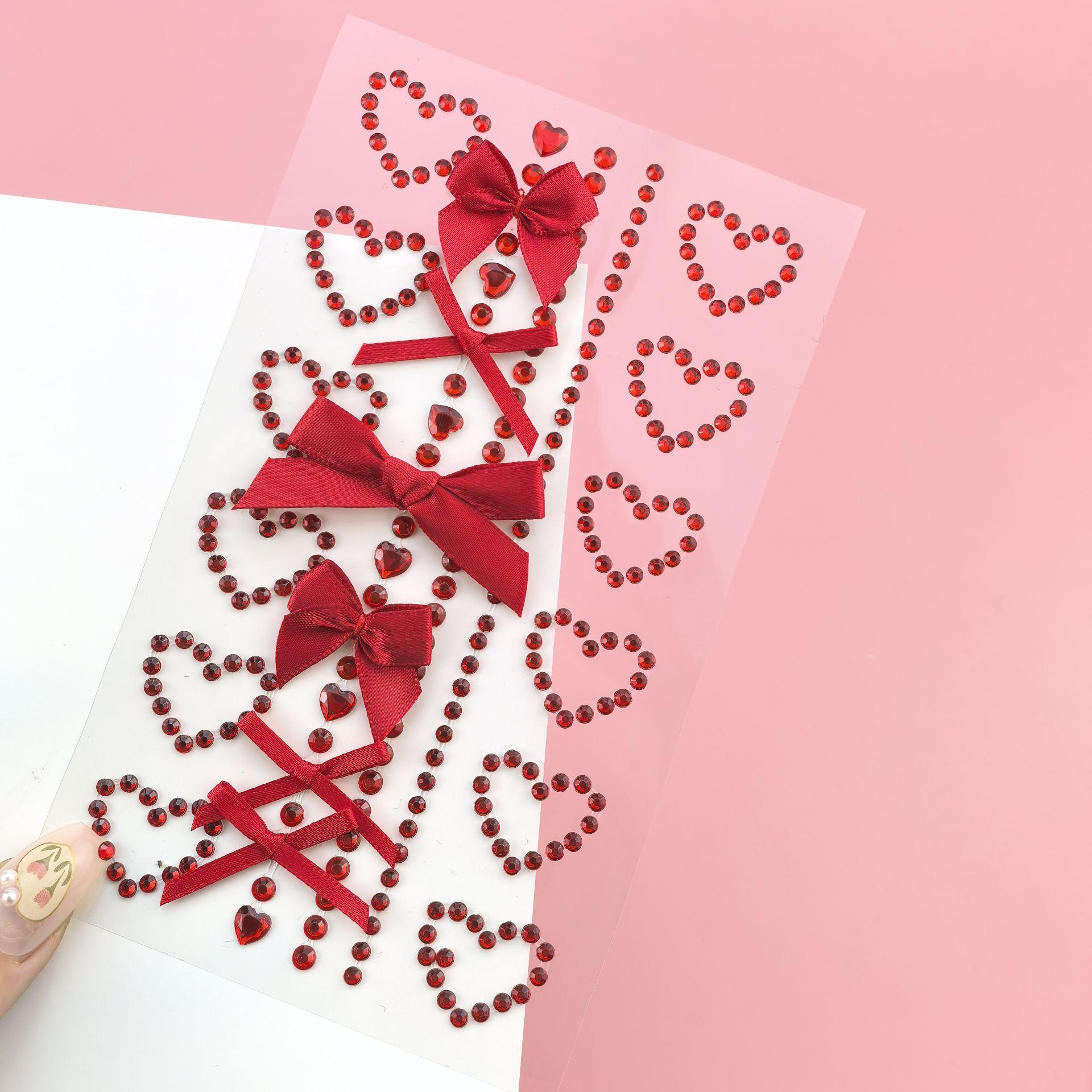 The Art And Craft Of Jewelry - 1 foglio rosso nastro arco artigianato