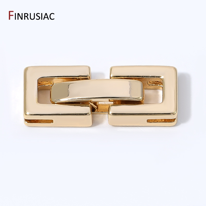 Art Craft Ideas - Connettori a Chiusura Rettangolare Placcati Oro