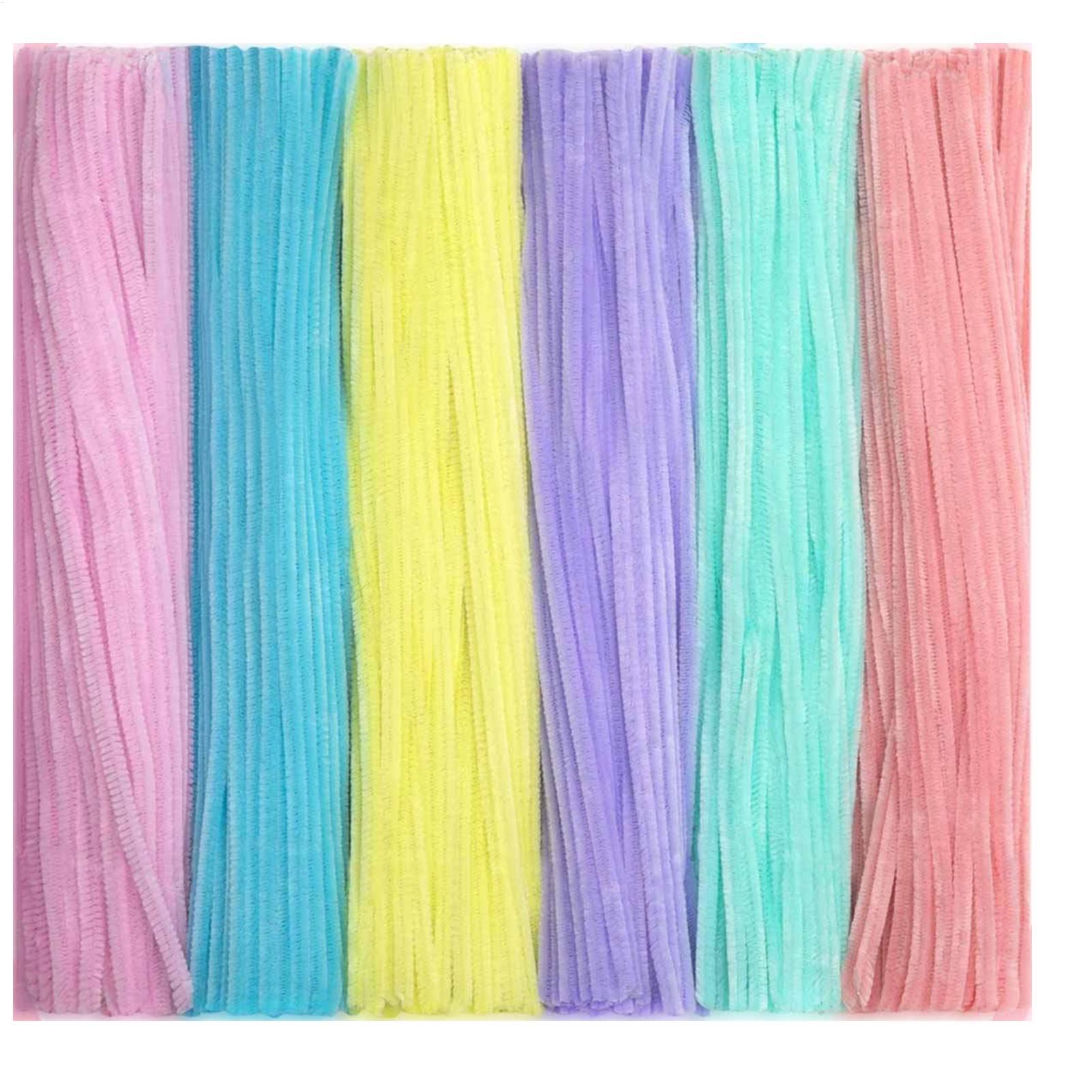 Art Craft Kids - Scovolini in ciniglia colorati, strisce di