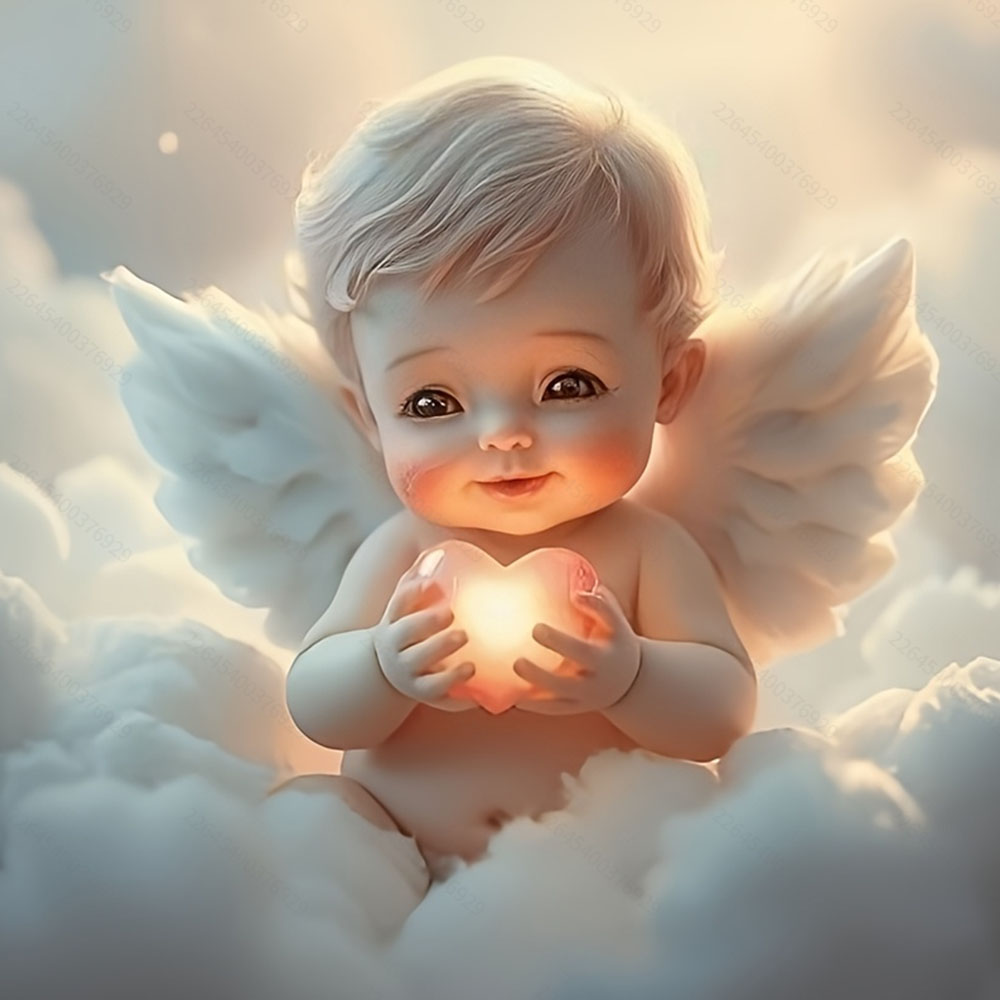 Art Craft Kits For Adults - Set Pittura Diamante Love Little Angel
