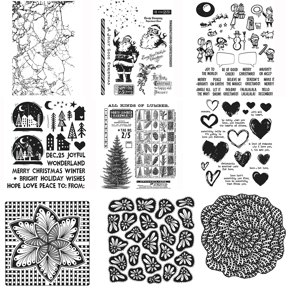 Art Craft Tree - Timbri trasparenti con fiori di albero