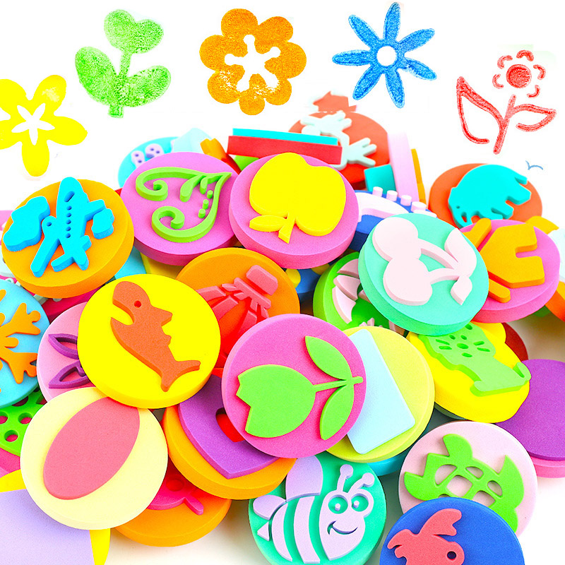 Art Craft 3 Year Old - 6 pz/borsa Timbri In Schiuma per