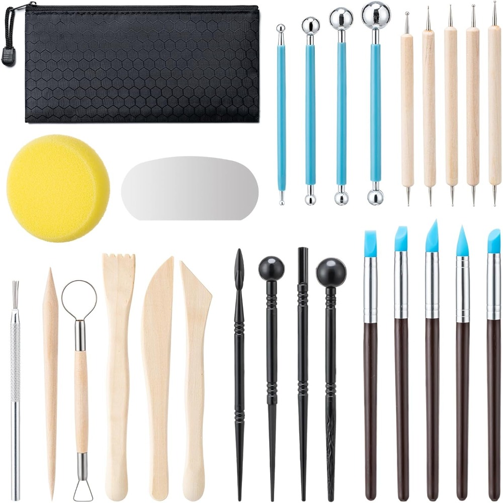 Air Dry Clay - Set di 27 Utensili per Ceramica