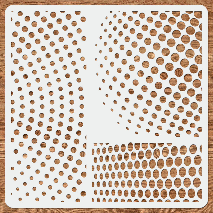 Art Craft Background - Stencil a punti semitono da 1