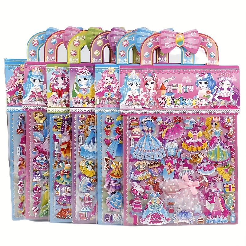 Art Craft Toddler - Tappetino per adesivi gonfi da principessa
