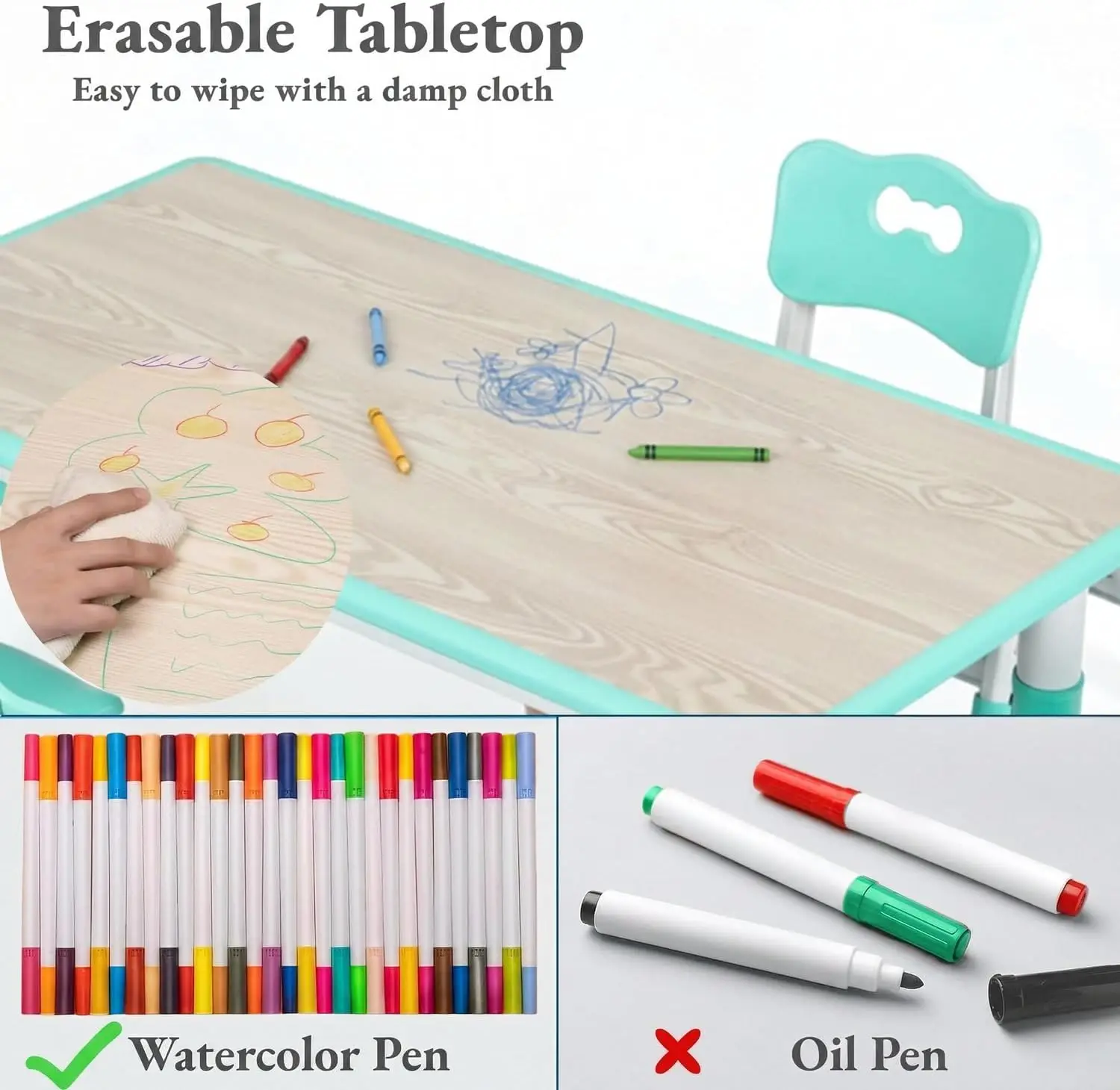 Set Tavolo e 6 Sedie per Bambi - Art Craft Preschool recensione e prezzo