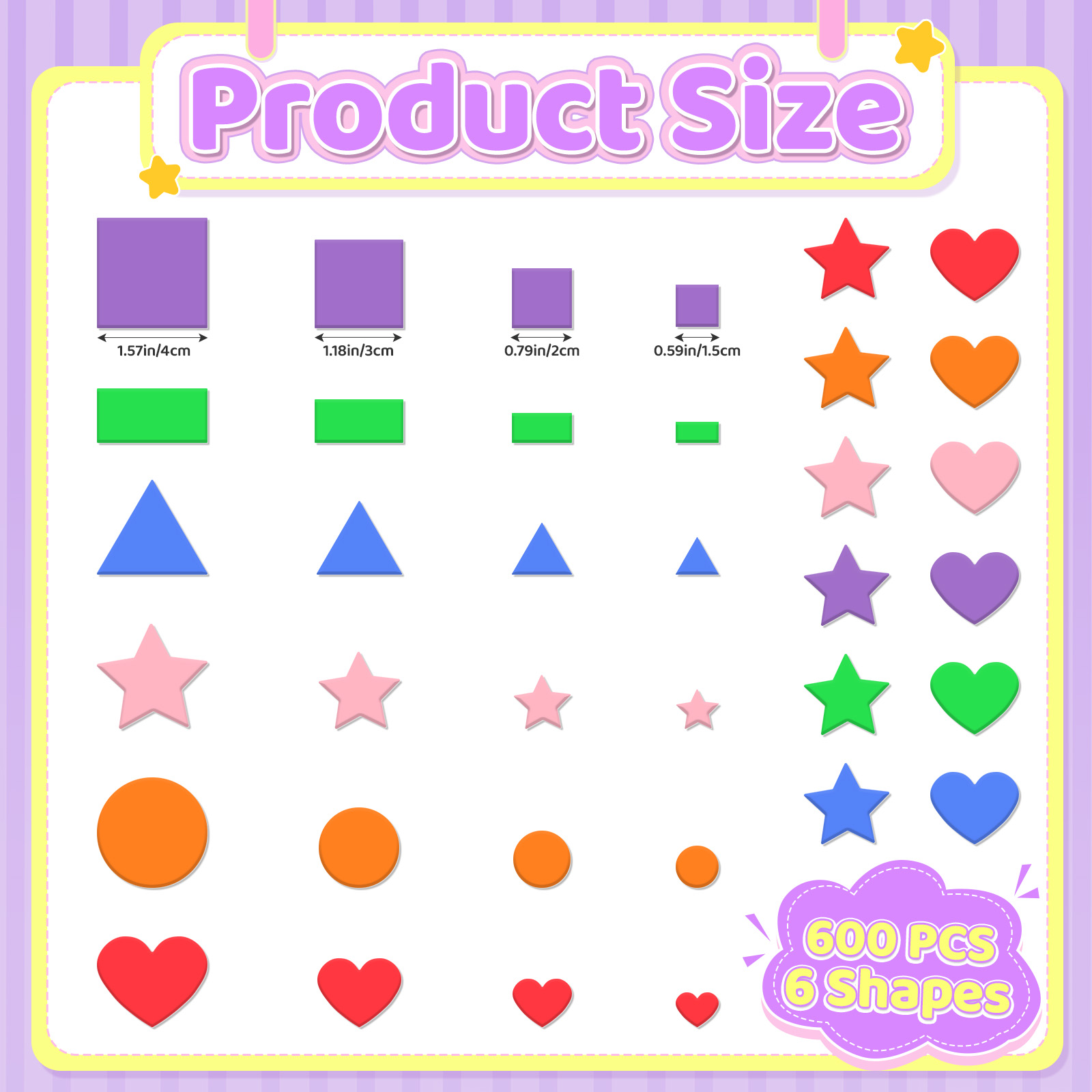6/12/24 fogli di adesivi geome - Art Craft Toddler recensione e prezzo