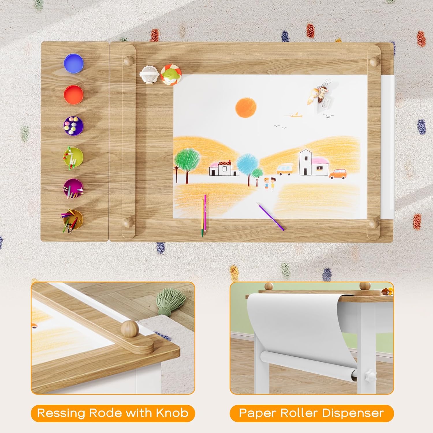 Tavolo e Sedie per Bambini, Se - Art Craft Toddler recensione e prezzo