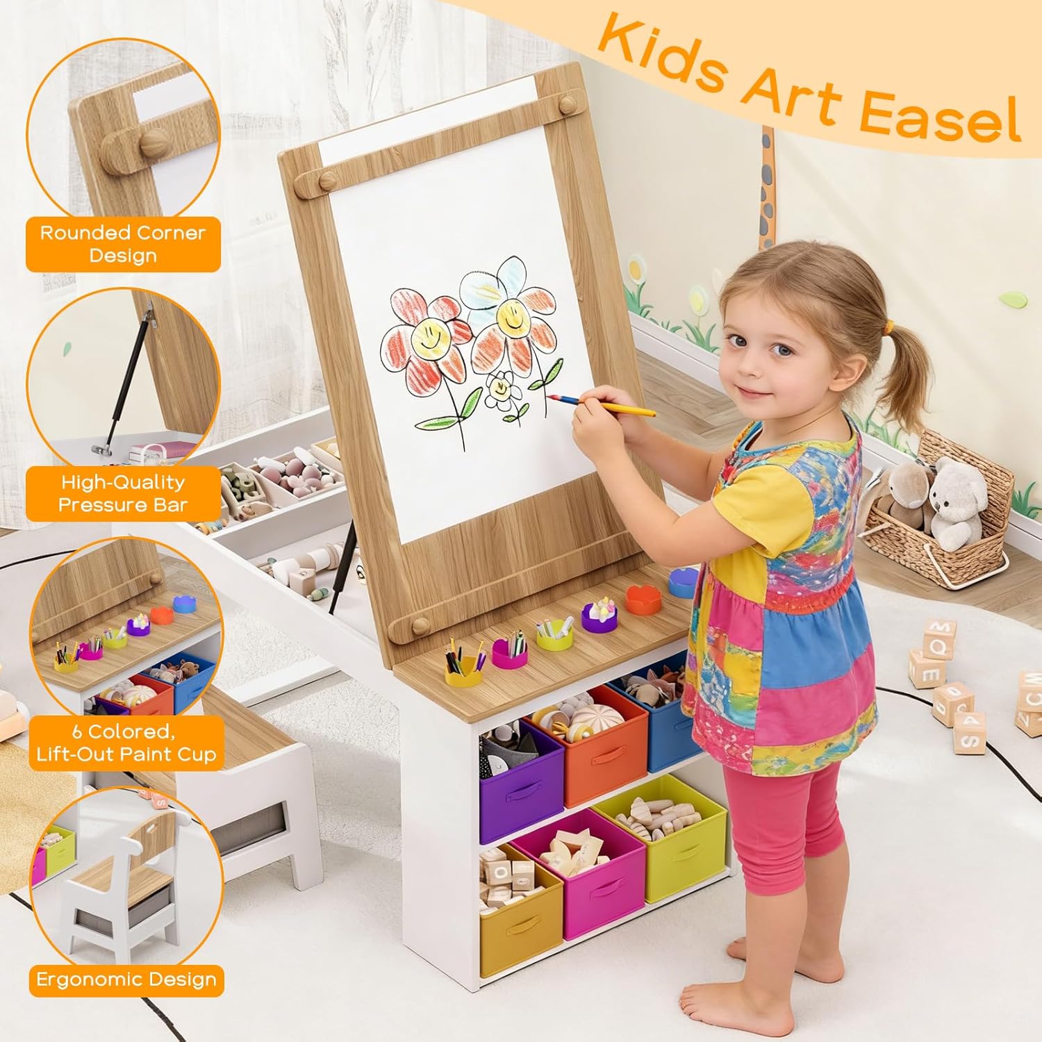 Tavolo e Sedie per Bambini, Se - Art Craft Toddler recensione e prezzo