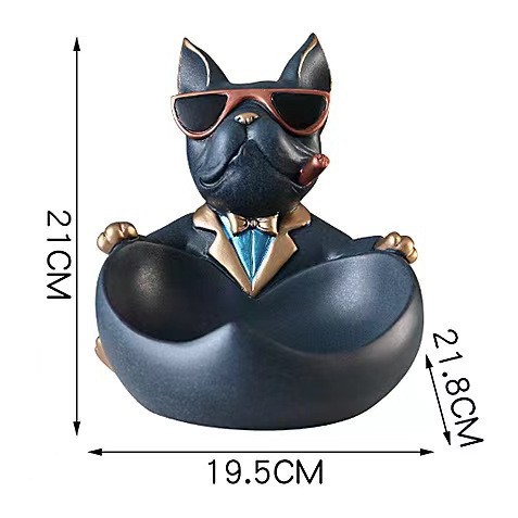 Statua di Cane Bulldog con Sca - Art And Craft Sunglasses recensione e prezzo