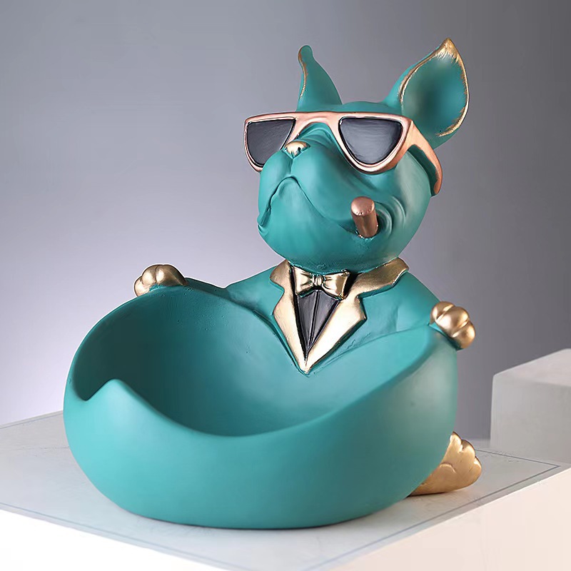 Statua di Cane Bulldog con Sca - Art And Craft Sunglasses recensione e prezzo