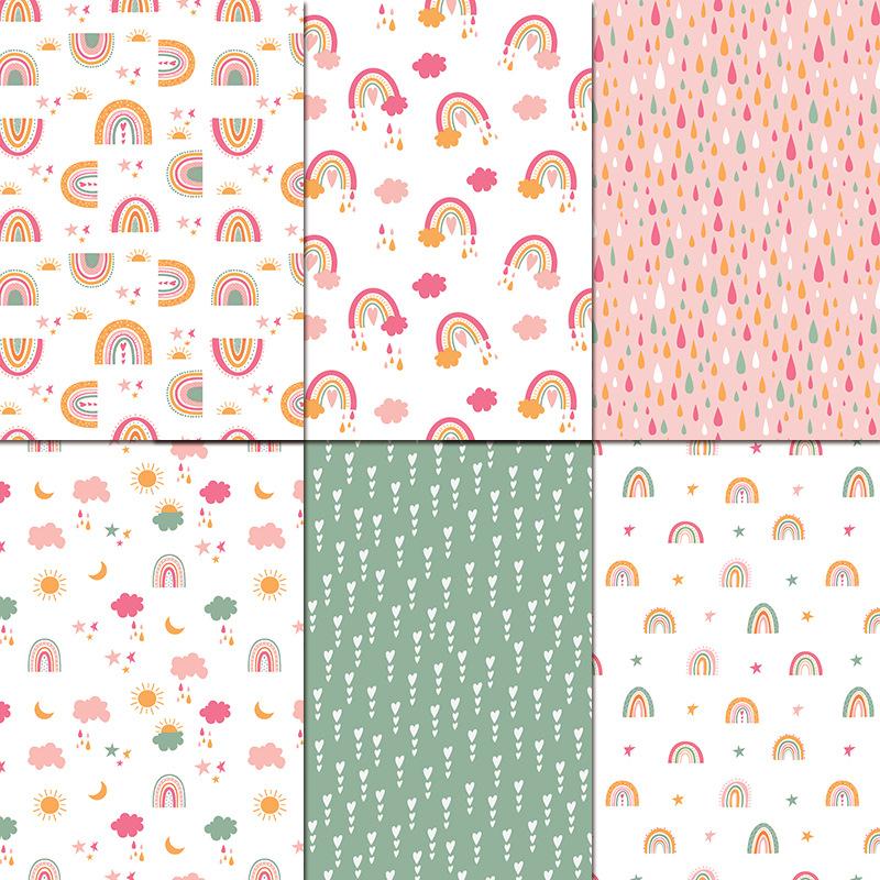 Set di 24 Fogli di Carta Arcob - Art Craft Background recensione e prezzo