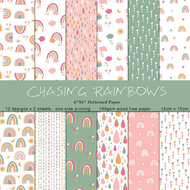 Set di 24 Fogli di Carta Arcob - Art Craft Background recensione e prezzo
