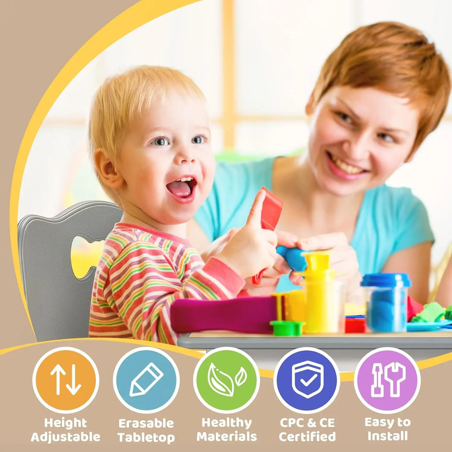 Set Tavolo e 4 Sedie per Bambi - Art Craft Toddler recensione e prezzo