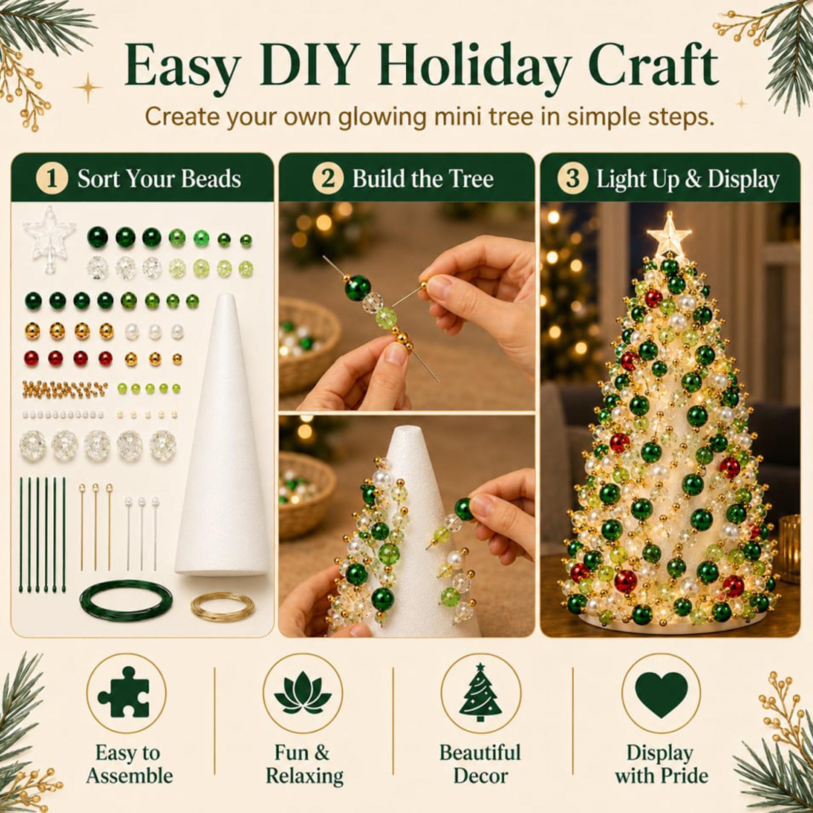 Kit Albero di Natale con Perli - Art Craft Tree recensione e prezzo